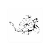 低木バラゴムのスタンプとインク ラバースタンプ (インプリント)