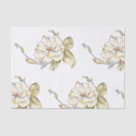 低木バラデザインオンティッシュペーパー 薄葉紙