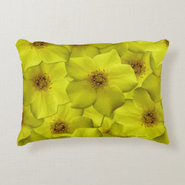 低木状のシニーフォイルのシームレスパターン アクセントクッション