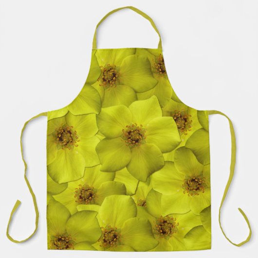 低木状のシニーフォイルのシームレスパターン エプロン (正面)