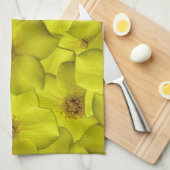 低木状のシニーフォイルのシームレスパターン キッチンタオル (四つ折り)