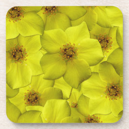 低木状のシニーフォイルのシームレスパターン コースター