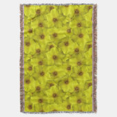 低木状のシニーフォイルのシームレスパターン スローブランケット (正面縦)