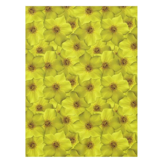 低木状のシニーフォイルのシームレスパターン テーブルクロス (正面)