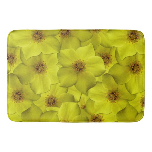 低木状のシニーフォイルのシームレスパターン バスマット (正面)