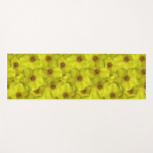 低木状のシニーフォイルのシームレスパターン ヨガマット (正面(横))