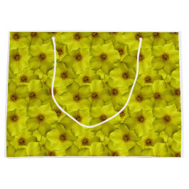 低木状のシニーフォイルのシームレスパターン ラージペーパーバッグ