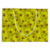 低木状のシニーフォイルのシームレスパターン ラージペーパーバッグ (裏面)