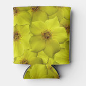 低木状のシニーフォイルのシームレスパターン 缶クーラー (正面)