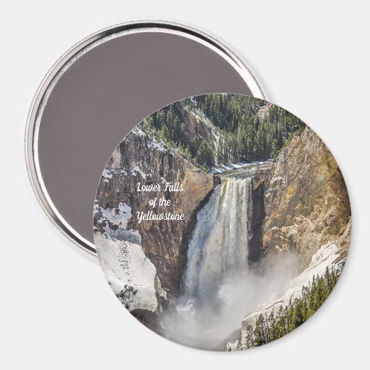 低滝のイエローストーン マグネット (正面/裏面)