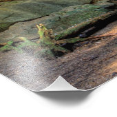 低滝、Conkle's Hollow、Hocking Hills、オハイオ フォトプリント (角)