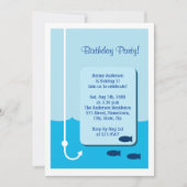 低潮時魚釣り 招待状 (正面)