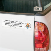 低灰シークエスターズカーボン バンパーステッカー (トラック上)