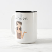 低炭水化物の皿のコーヒー・マグ ツートーンマグカップ (正面左)