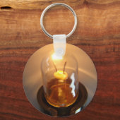 低白熱［赤熱］光を放つ電圧電球 キーホルダー (正面)