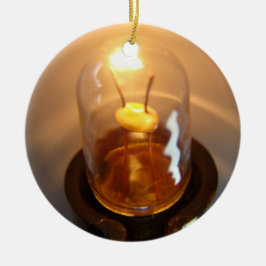 低白熱［赤熱］光を放つ電圧電球 セラミックオーナメント