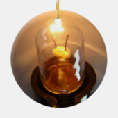 低白熱［赤熱］光を放つ電圧電球 セラミックオーナメント (裏面)