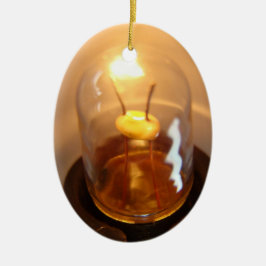 低白熱［赤熱］光を放つ電圧電球 セラミックオーナメント