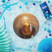 低白熱［赤熱］光を放つ電圧電球 ペーパープレート (パーティー)