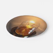 低白熱［赤熱］光を放つ電圧電球 ペーパープレート (アングル)