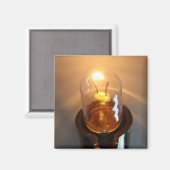 低白熱［赤熱］光を放つ電圧電球 マグネット (正面/裏面)