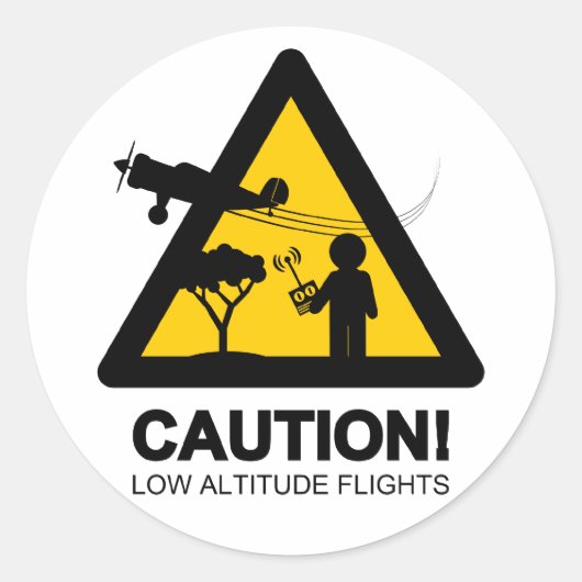 低空飛行 ラウンドシール (正面)