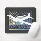 低翼の実験飛行機 マウスパッド (マウス)