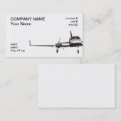 低翼の対、軽飛行機 名刺 (正面/裏面)