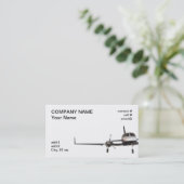 低翼の対、軽飛行機 名刺 (スタンド正面)