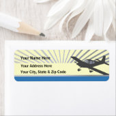 低翼実験飛行機 ラベル (インサイチュ)