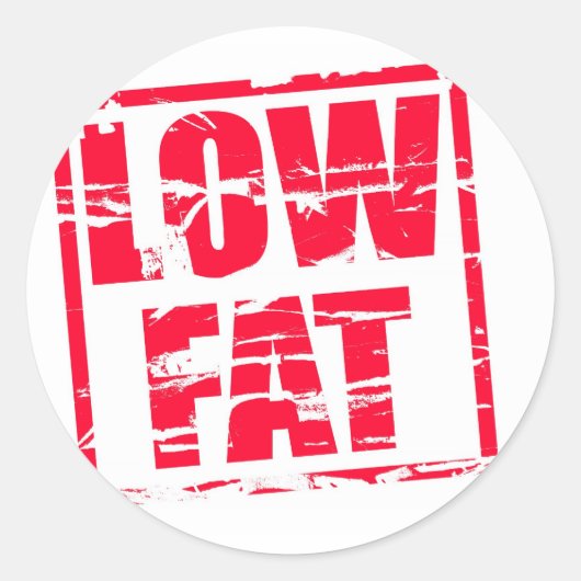 低脂肪赤色ゴムスタンプ効果 ラウンドシール (正面)