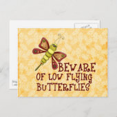 低蝶飛んでいる類 ポストカード (正面/裏面)