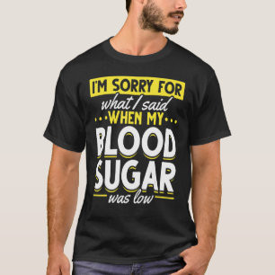 低血糖だった 糖尿病啓発 Tシャツ