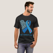 低血糖糖尿病1型スイートリボン週 Tシャツ (正面フル)