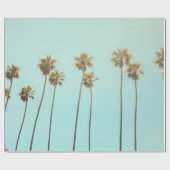 低角度写真ココナツの木 ラッピングペーパー (フラット)