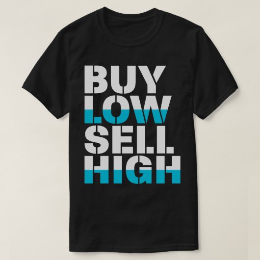 低買売おもしろい高 Tシャツ (デザイン正面)