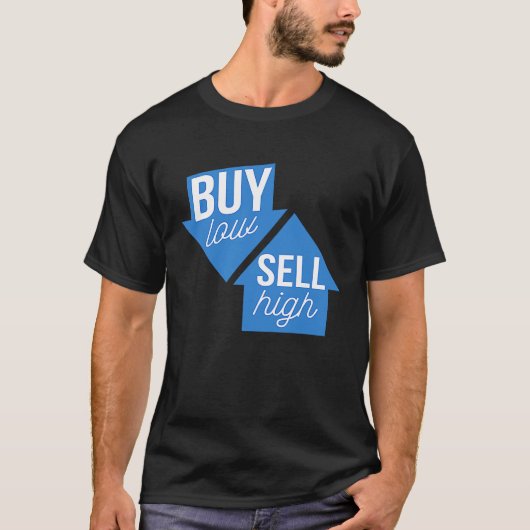 低買売高オプション取引初心者投資 Tシャツ (正面)