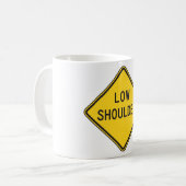 低路肩標識 コーヒーマグカップ (正面左)