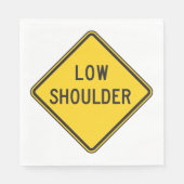 低路肩標識 スタンダードランチョンナプキン (正面)