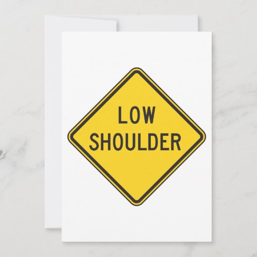 低路肩標識 招待状 (正面)