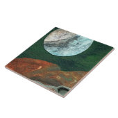 低軌道エイリアン世界のSFアイスのまわりにムーン タイル (側面)