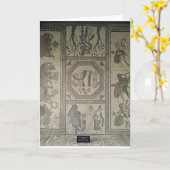 低速のローマの別荘からのモザイク模様の歩道 カード (黄色い花)