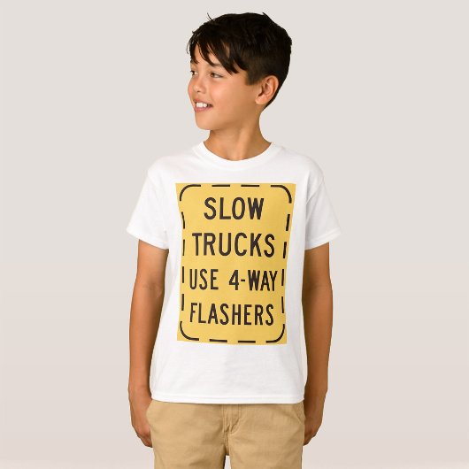 低速トラック道路標識 Tシャツ