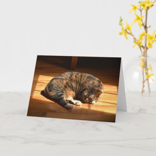 低速日、カード カード (黄色い花)