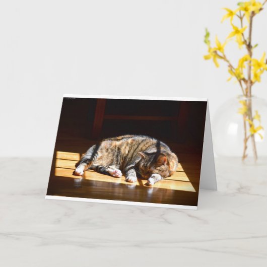 低速日、カード カード (黄色い花)