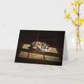 低速日、カード カード (黄色い花)