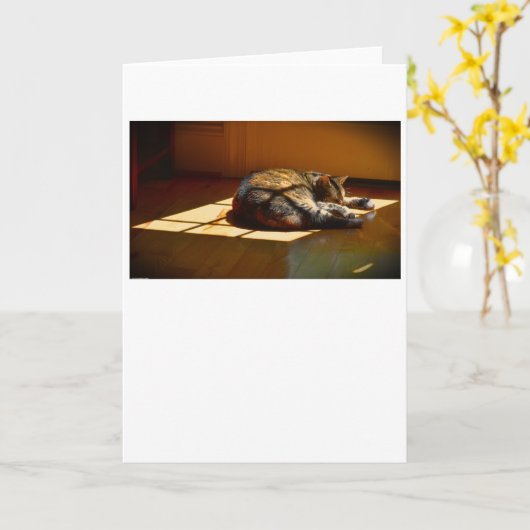 低速日、カード カード (黄色い花)