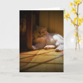 低速日、カード カード (黄色い花)