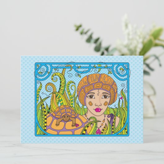 低速Dpwn_Flatカード7"x5" (スタンド正面)