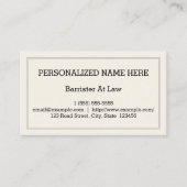 低鍵とローシンプルドの弁護士の名刺 名刺 (正面)